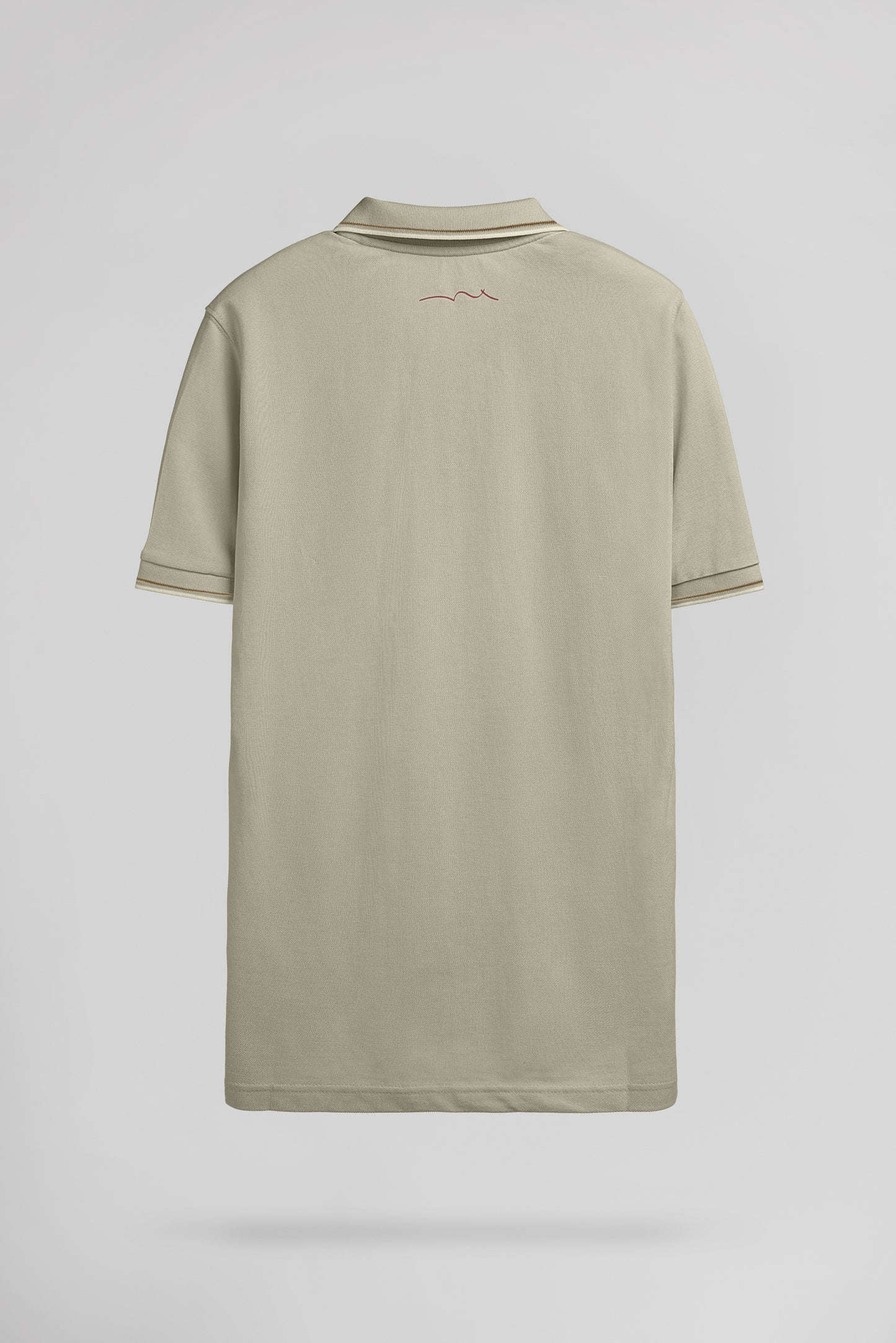 Polo piqué PASIAN 2 MC BLEACH KAKI
