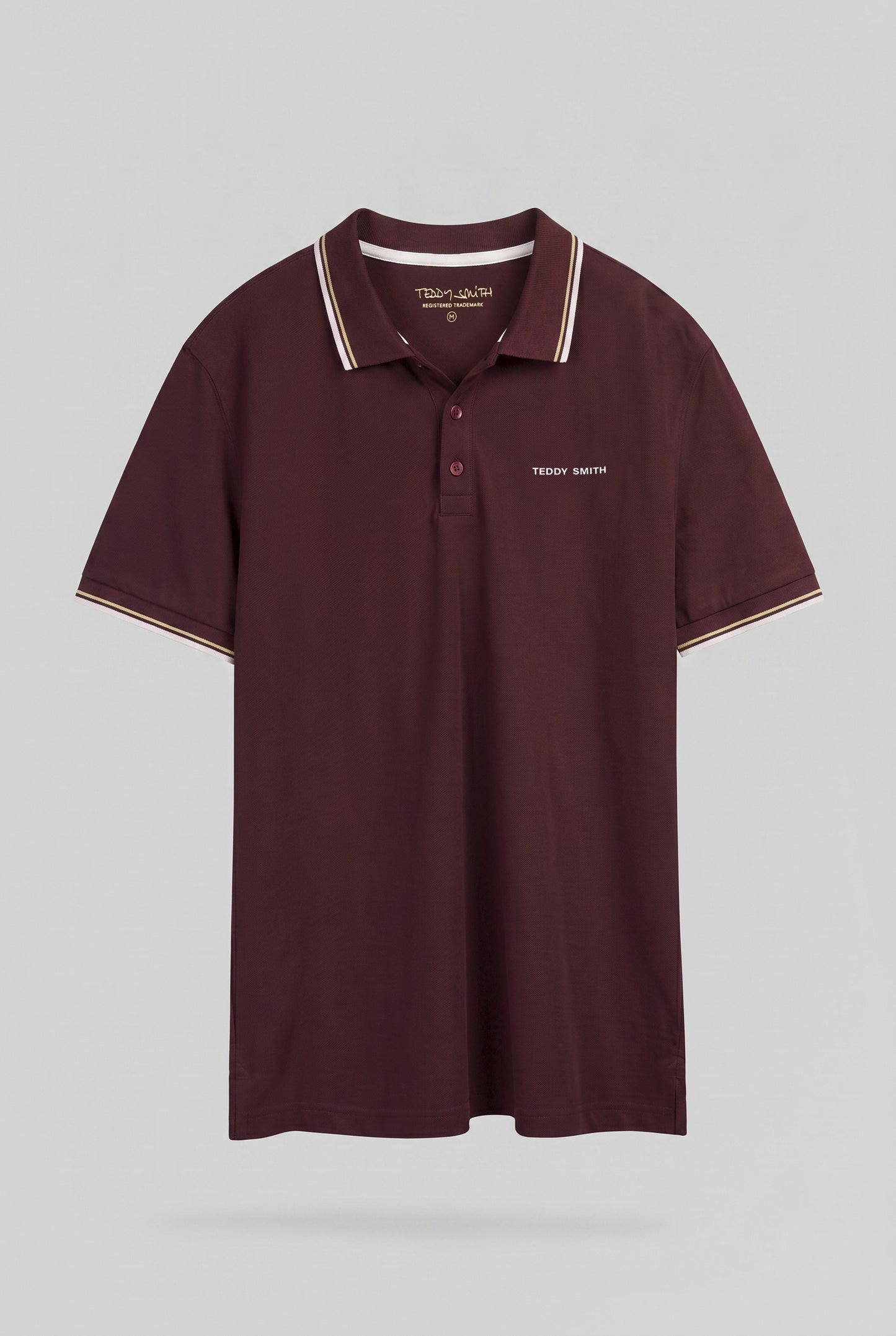Polo PASIAN 2 MC BORDEAUX FONCE