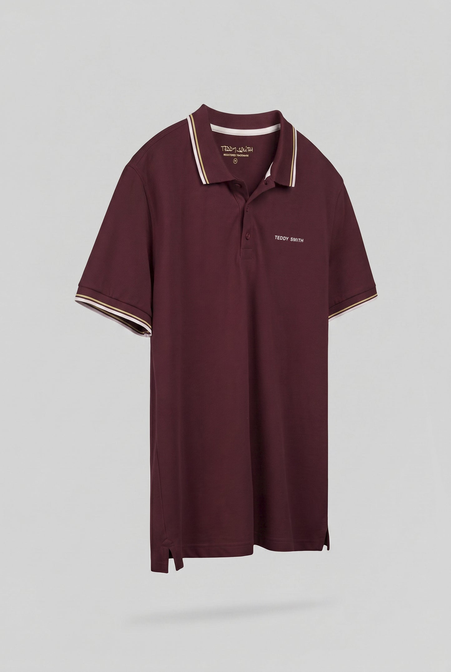 Polo PASIAN 2 MC BORDEAUX FONCE