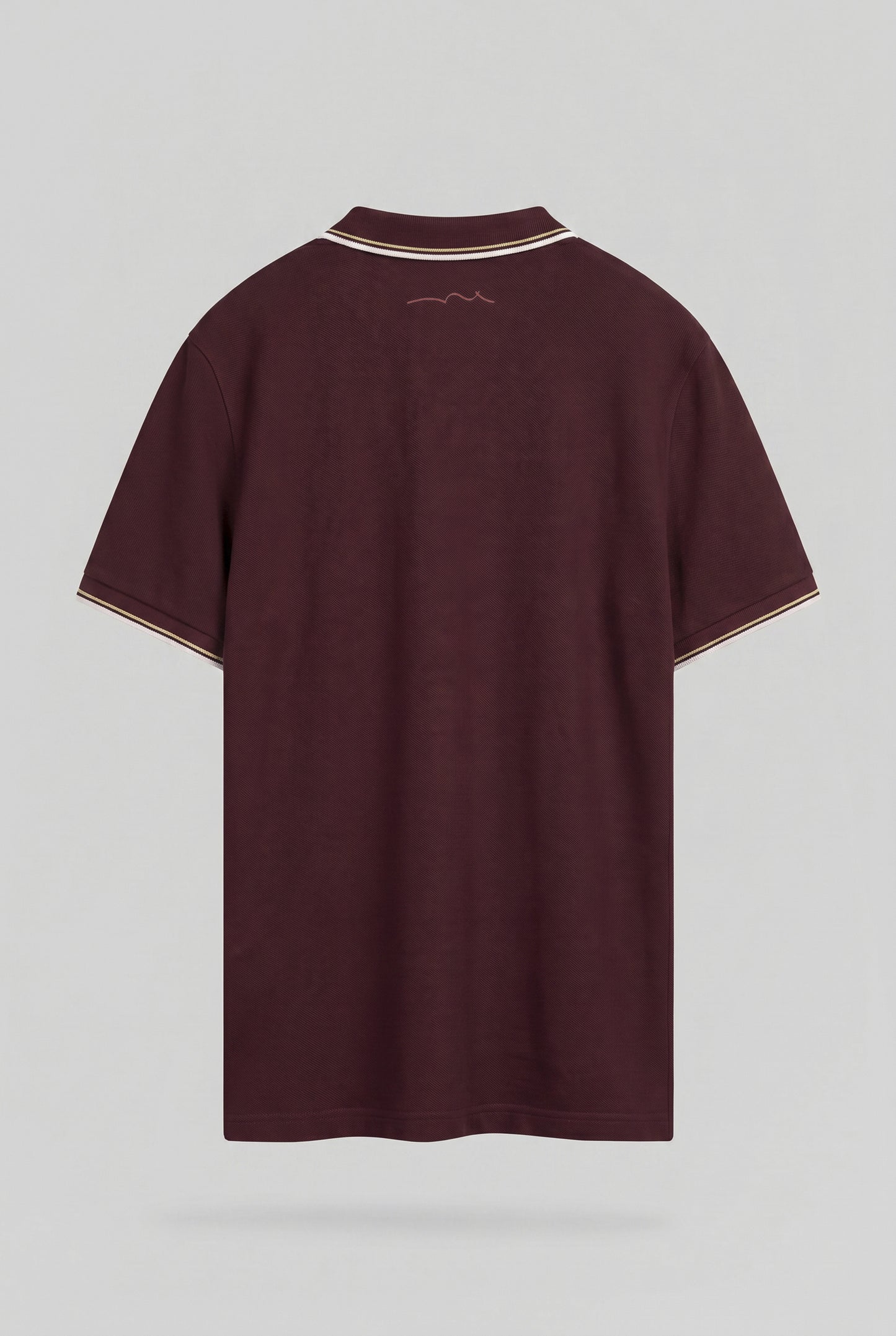 Polo PASIAN 2 MC BORDEAUX FONCE