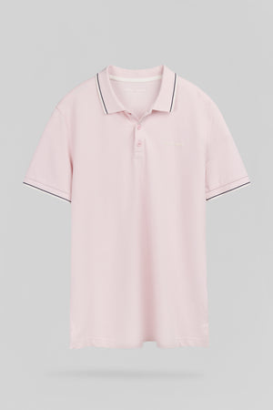 Polo piqué PASIAN 2 MC ROSE QUARTZ