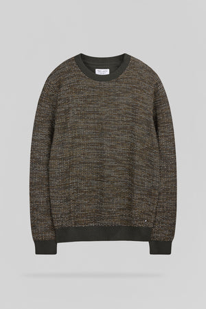 Pull col rond P-MILAN 2 DEEP KAKI