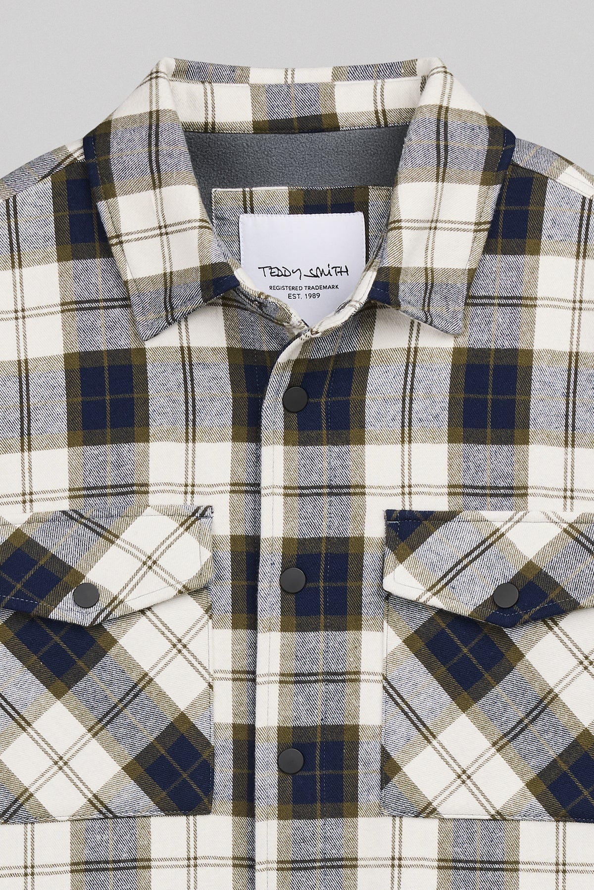 Veste Surchemise à carreaux B-JOHAN DARK NAVY