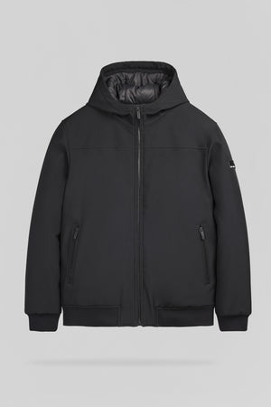 Blouson déperlant à capuche B-SAMY NOIR - Teddy Smith