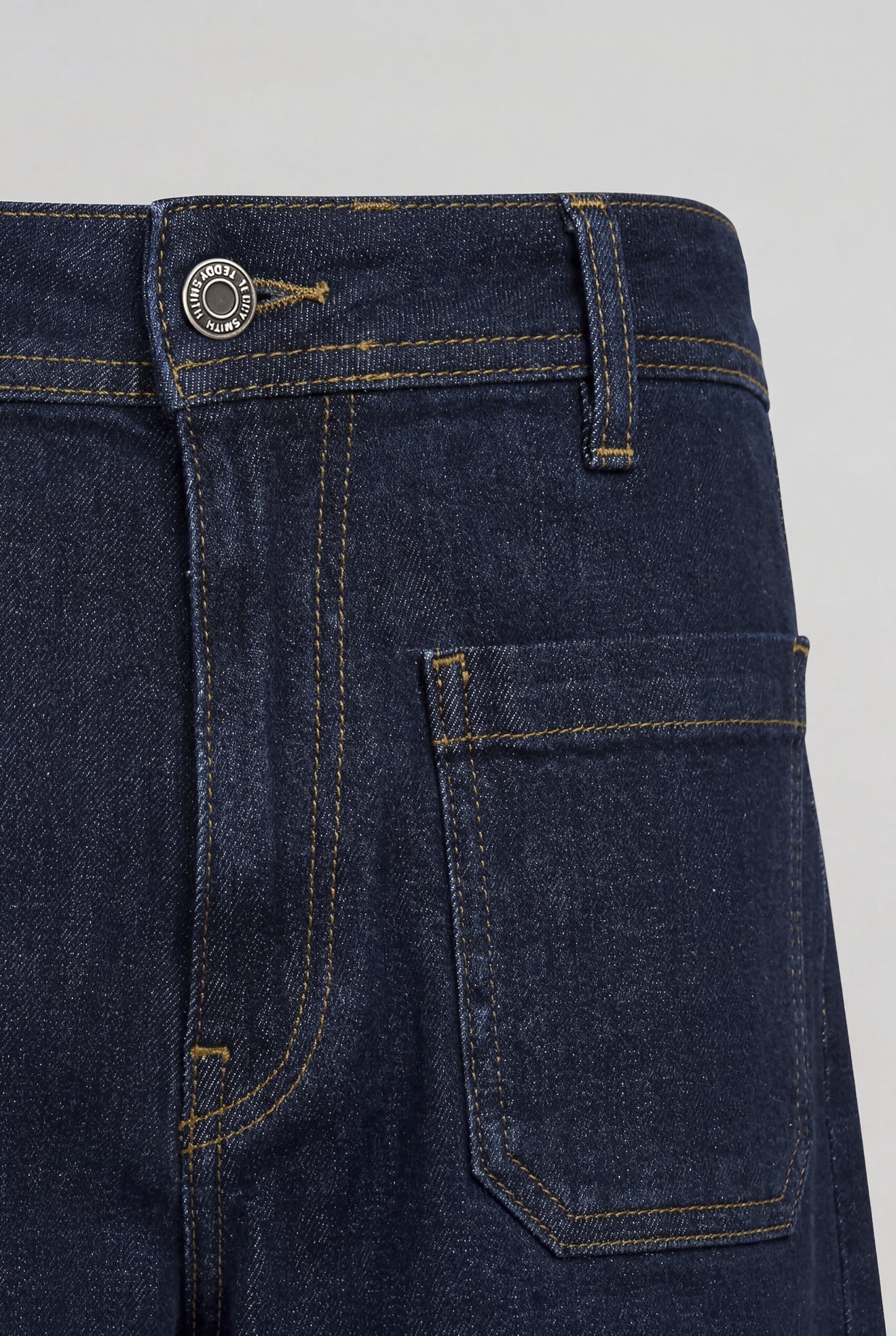 Jean flare taille haute P-JOSEFA 4PP DE DARK BLUE