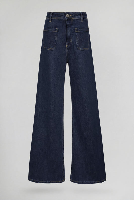 Achat Jean flare taille haute P-JOSEFA 4PP DE DARK BLUE