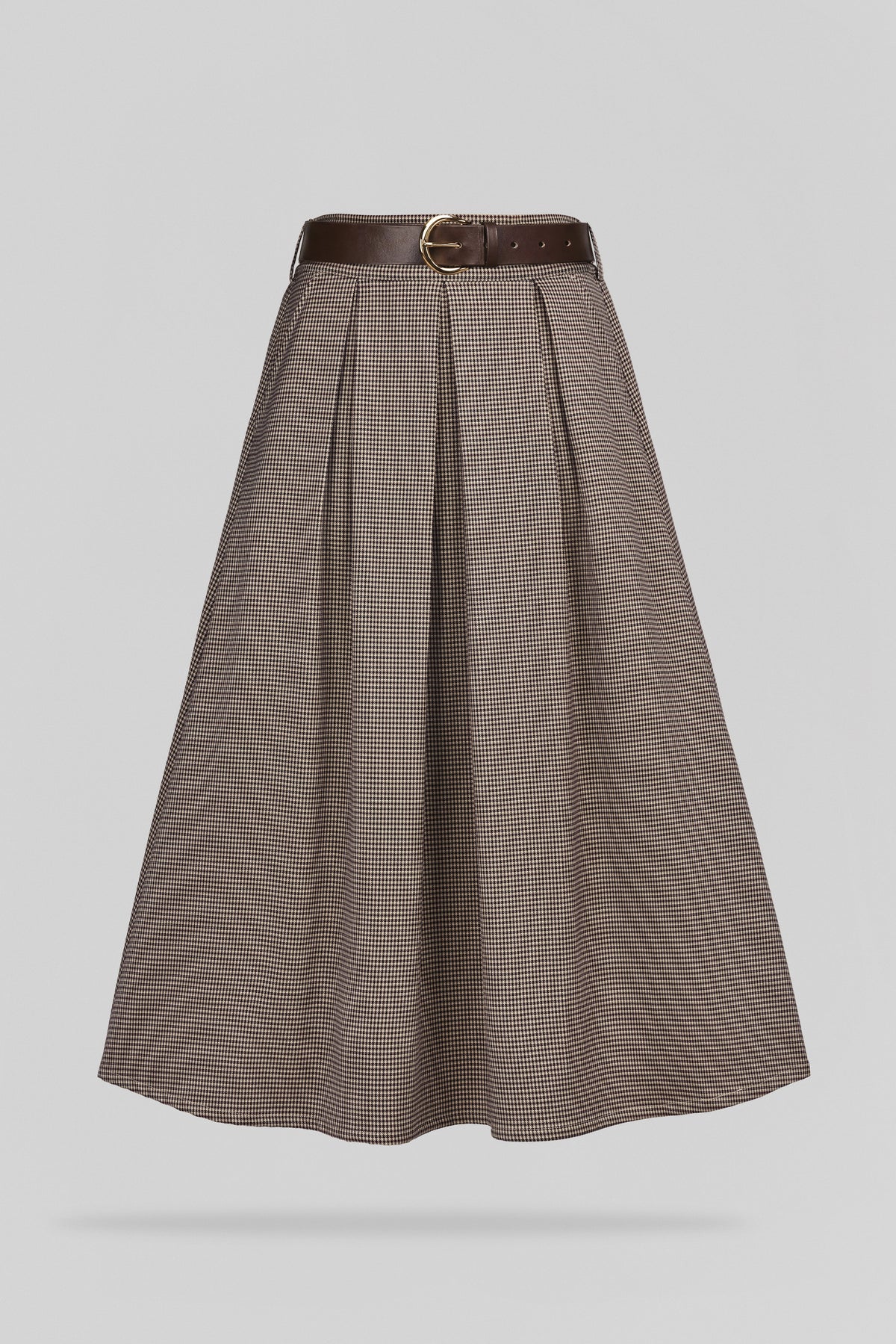Jupe mi-longue évasée J-DIANA WOLF BEIGE - Teddy Smith
