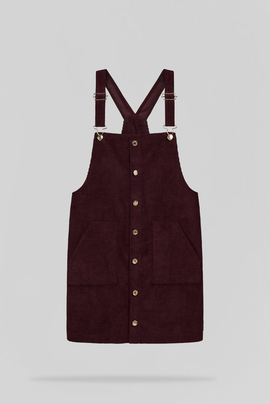Achat Robe salopette courte R-ROLLIE BORDEAUX FONCE