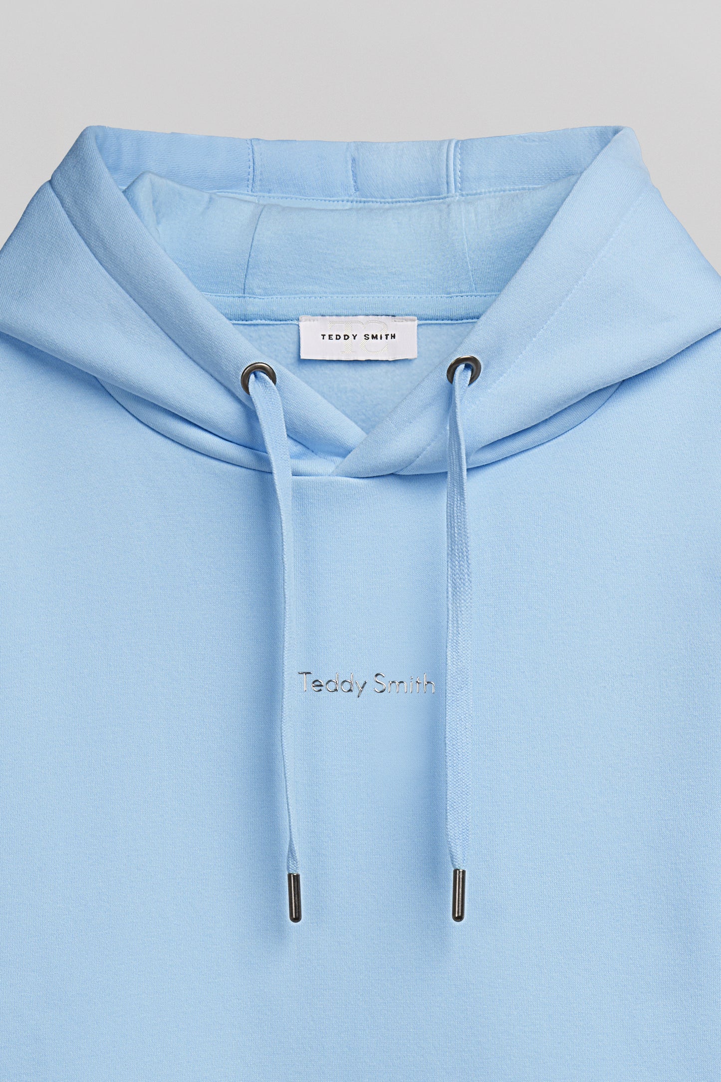 Sweat à capuche S-SOLENE HOODY BLEU CIEL