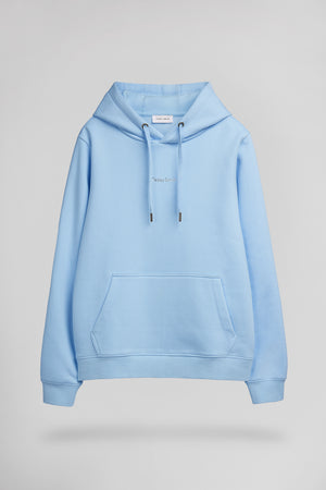 Sweat à capuche S-SOLENE HOODY BLEU CIEL