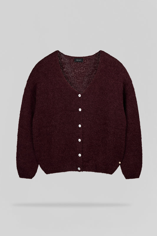 Achat Gilet doux Alpaga G-MELA BORDEAUX FONCE