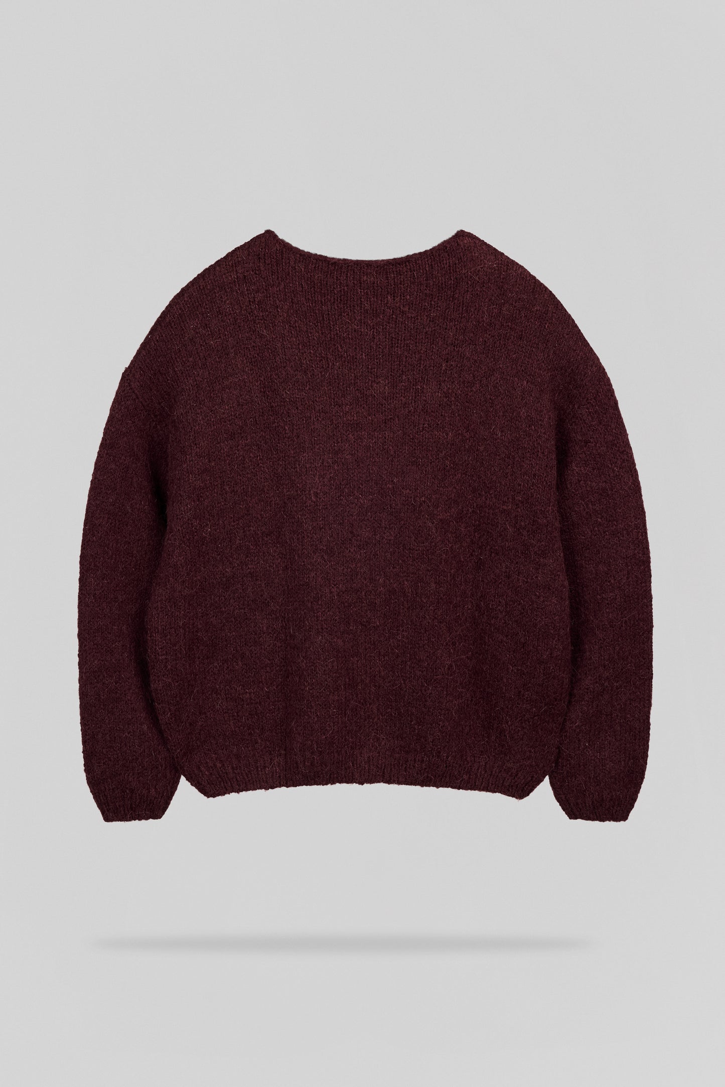 Gilet doux Alpaga G-MELA BORDEAUX FONCE