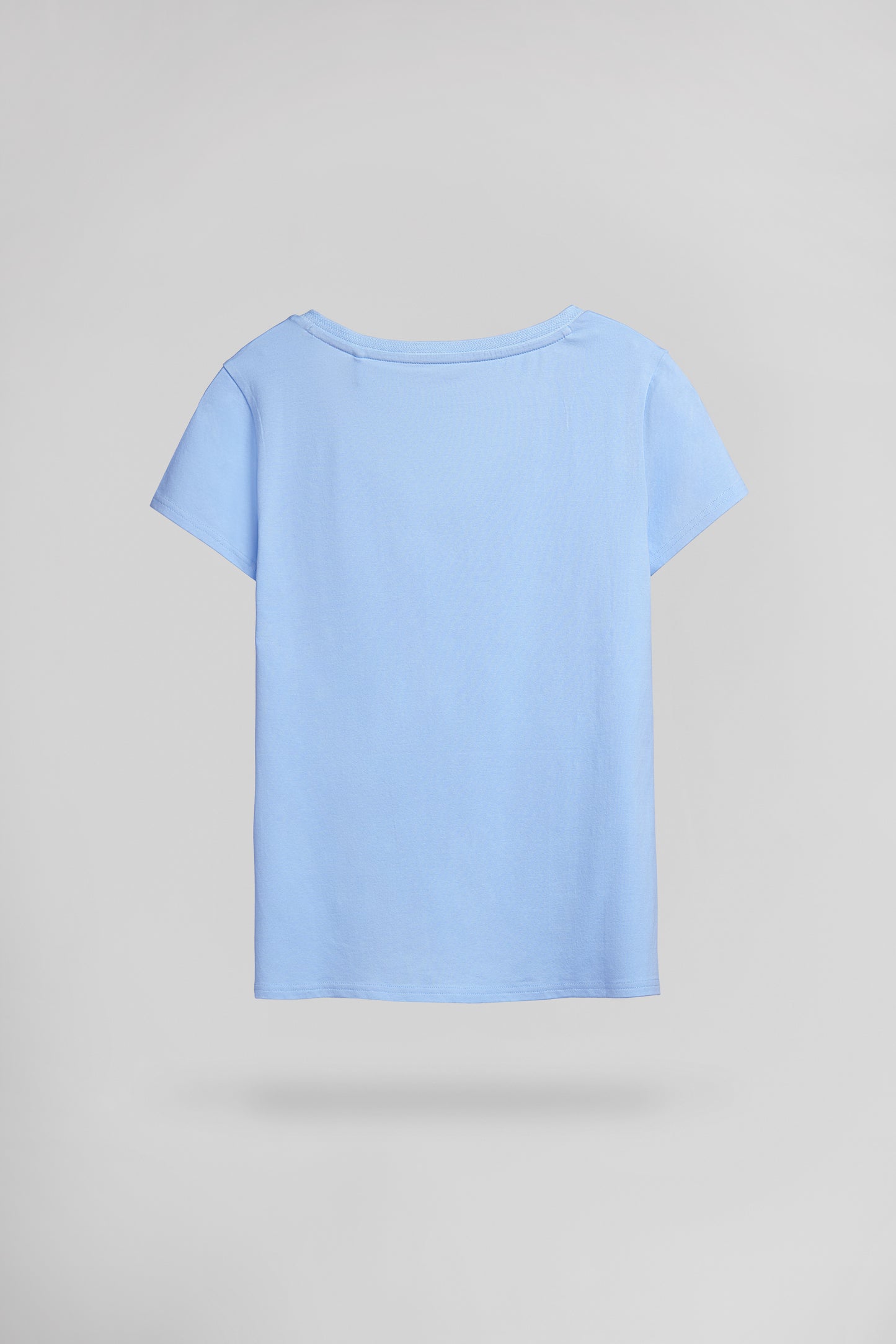 T-shirt col V T-MIA MC BLEU CIEL