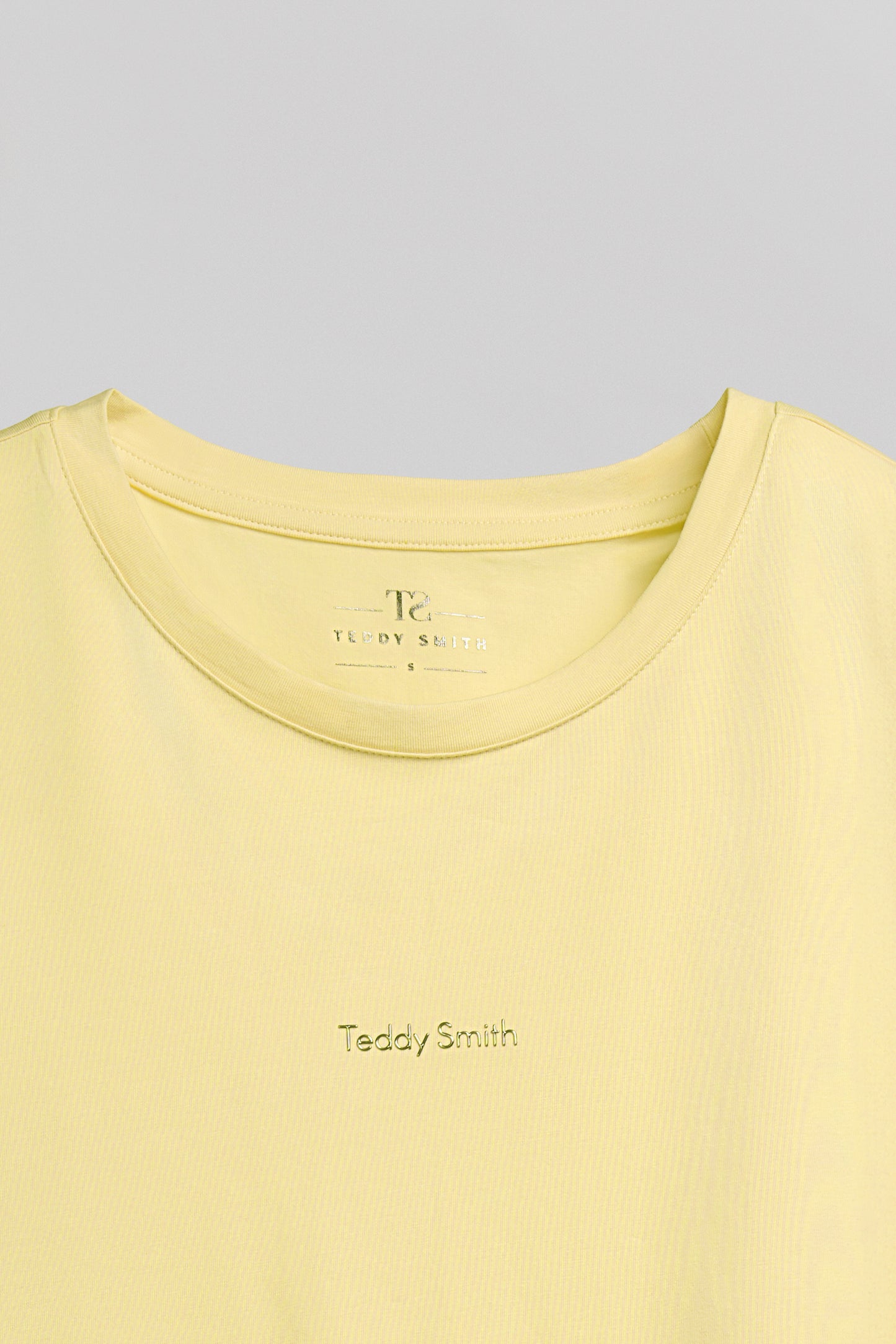 T-shirt col rond T-RIBELLE MC JAUNE CITRON