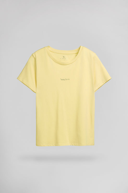 Achat T-shirt col rond T-RIBELLE MC JAUNE CITRON