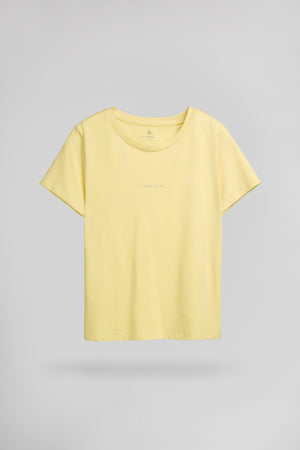 T-shirt col rond T-RIBELLE MC JAUNE CITRON