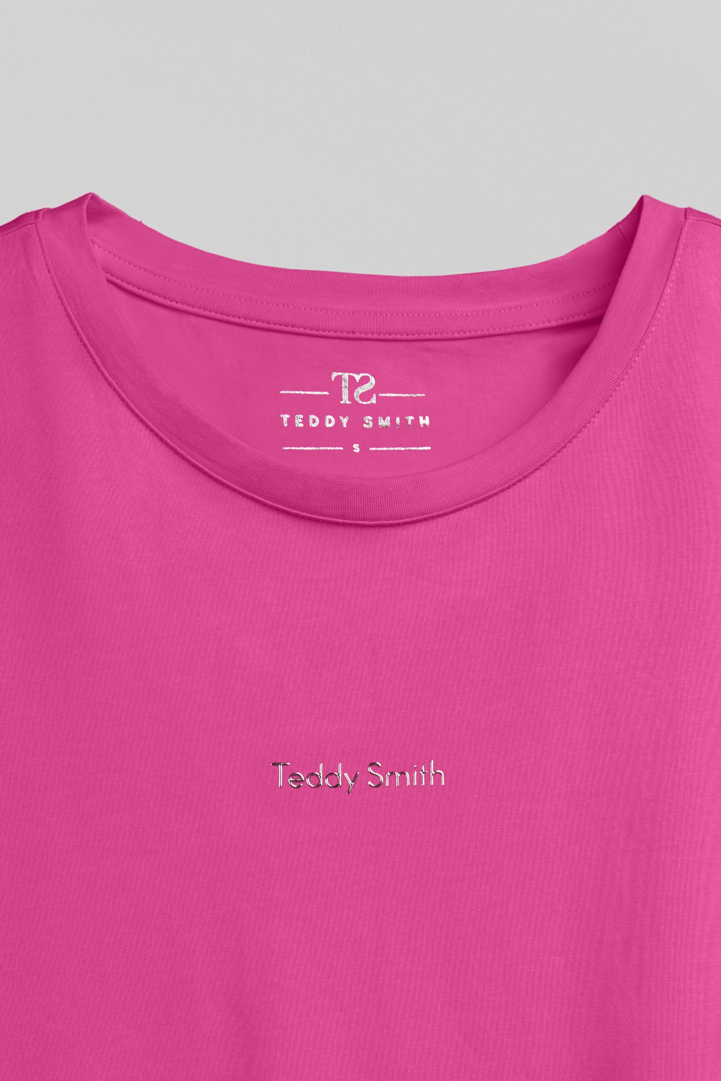 T-shirt col rond T-RIBELLE MC FUSHIA