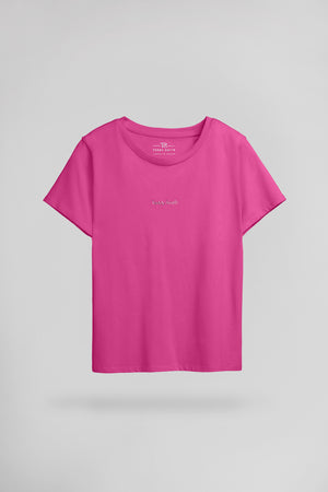 T-shirt col rond T-RIBELLE MC FUSHIA