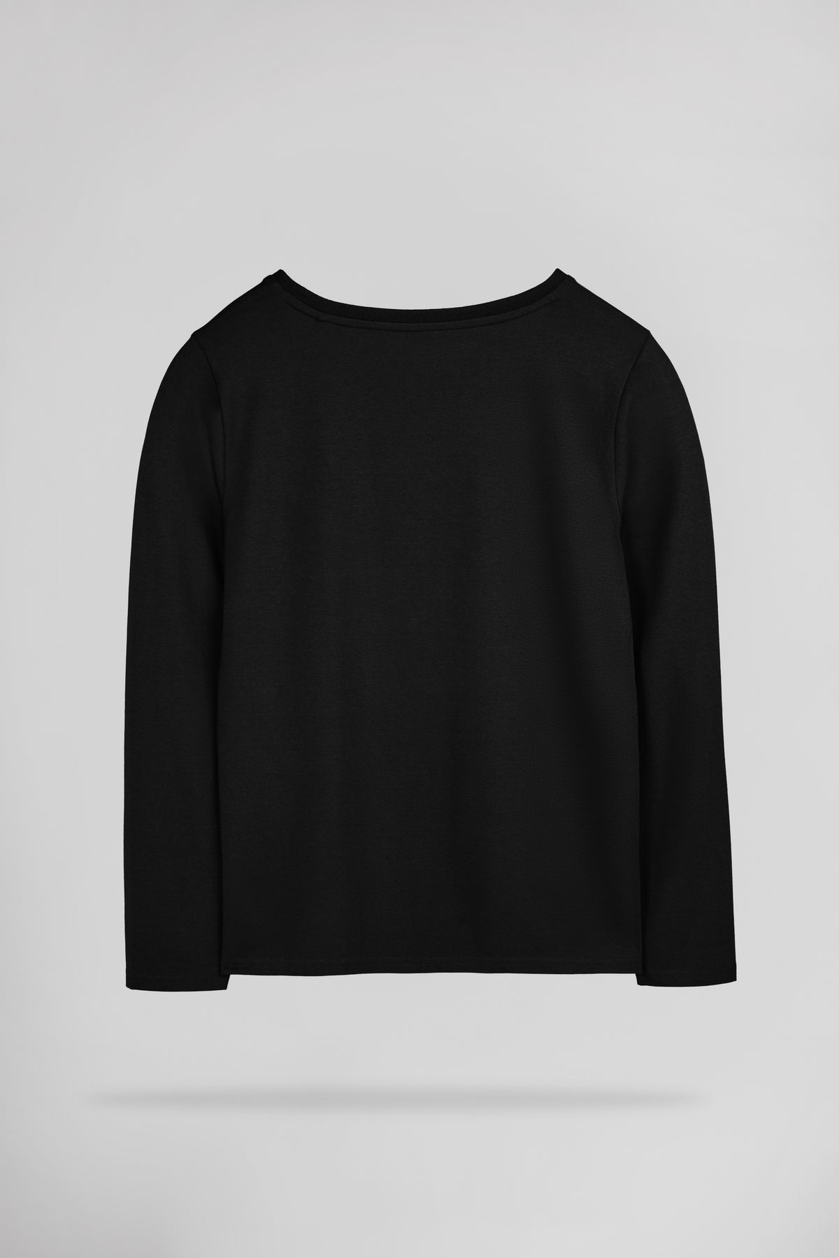 T-shirt col V près du corps T-MIANA ML NOIR