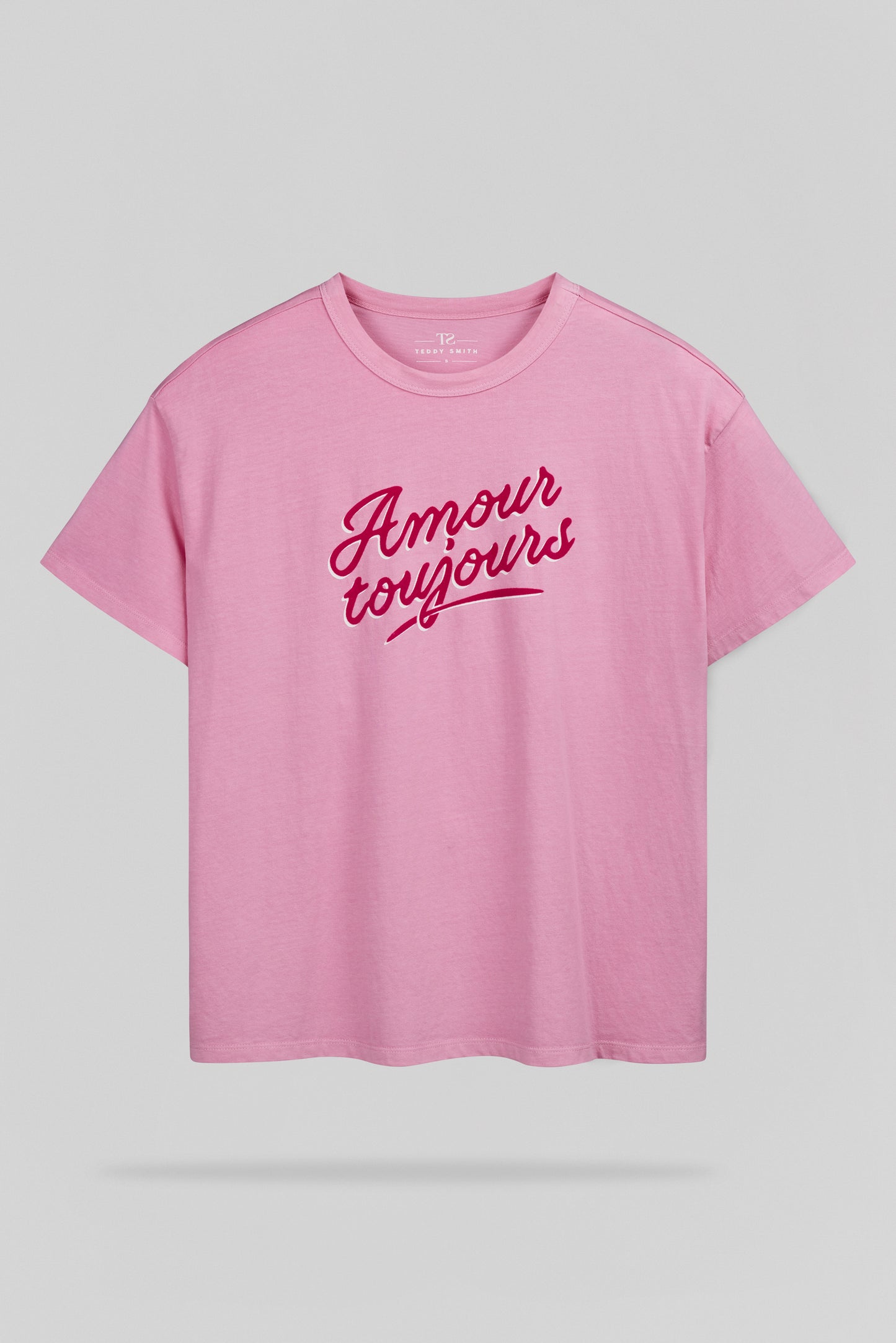 T-shirt T-AMOUR MC ROSE BONBON