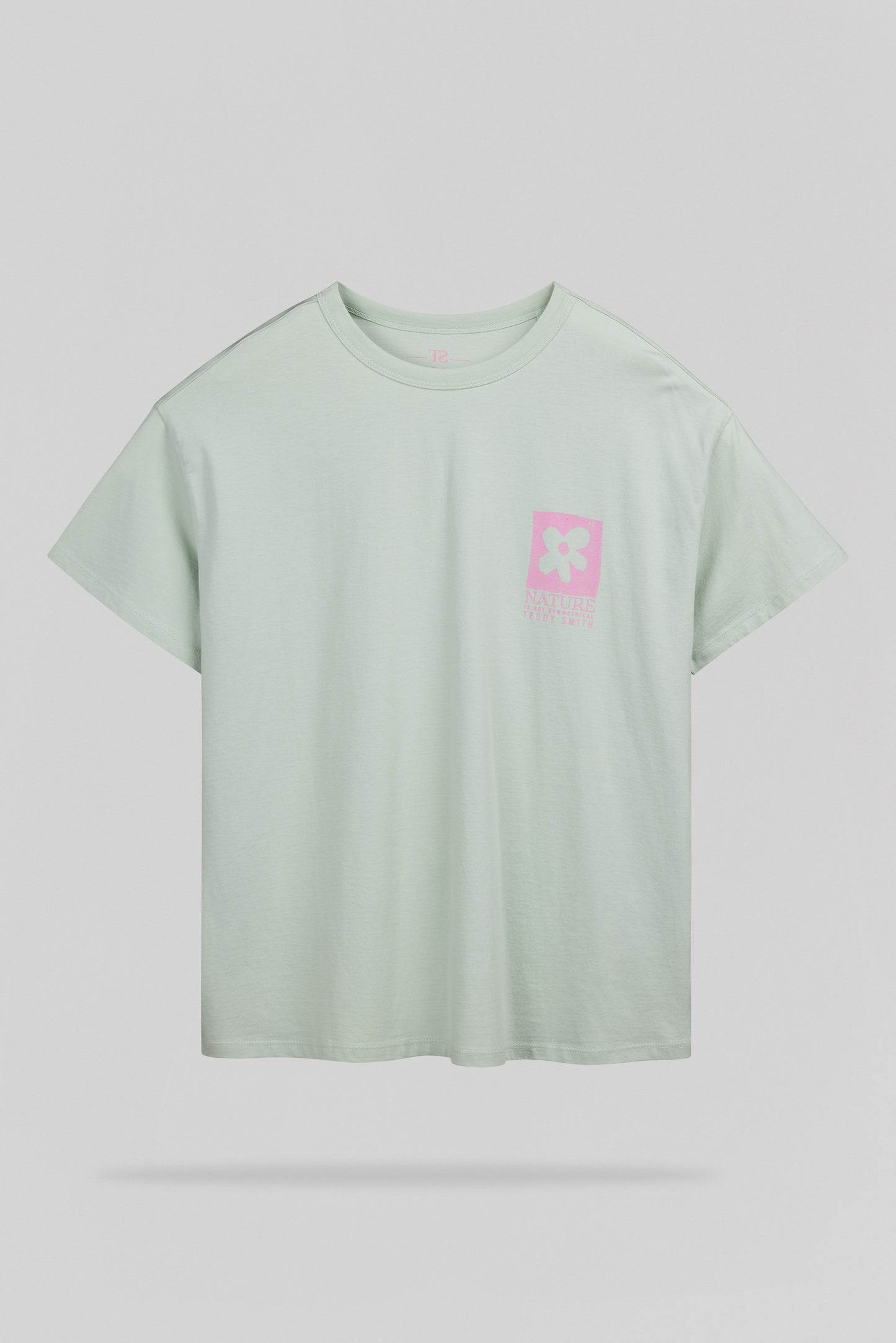 T-shirt T-FLOWER MC STONE MINT