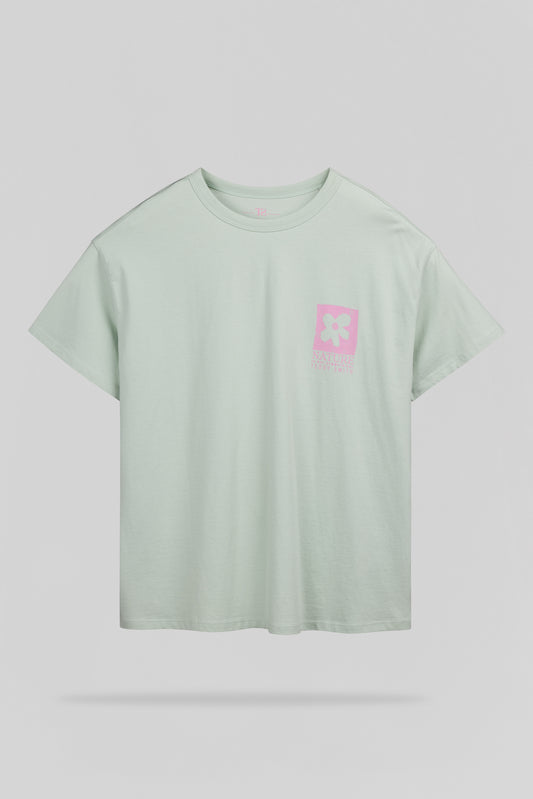 Achat T-shirt T-FLOWER MC STONE MINT