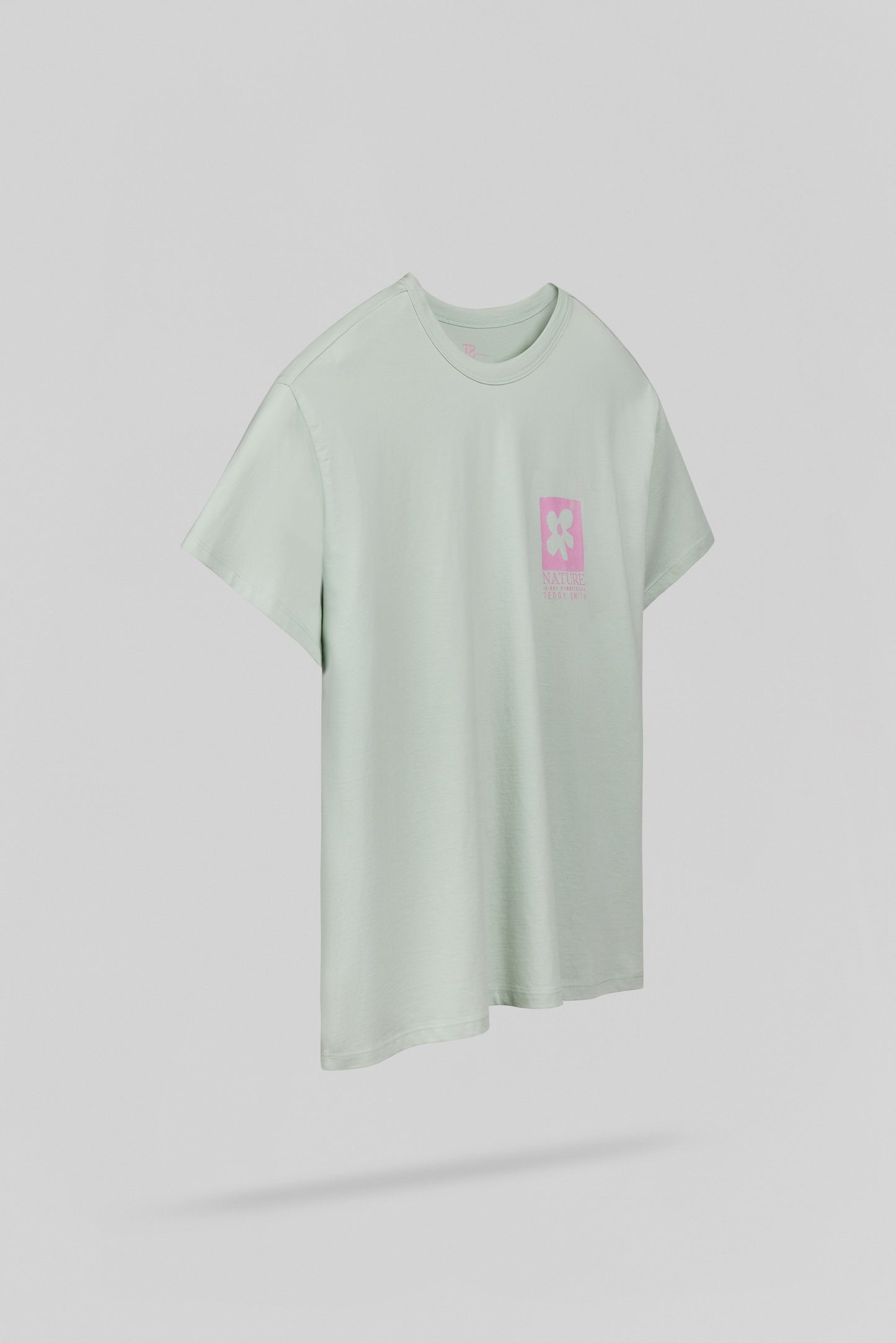 T-shirt T-FLOWER MC STONE MINT