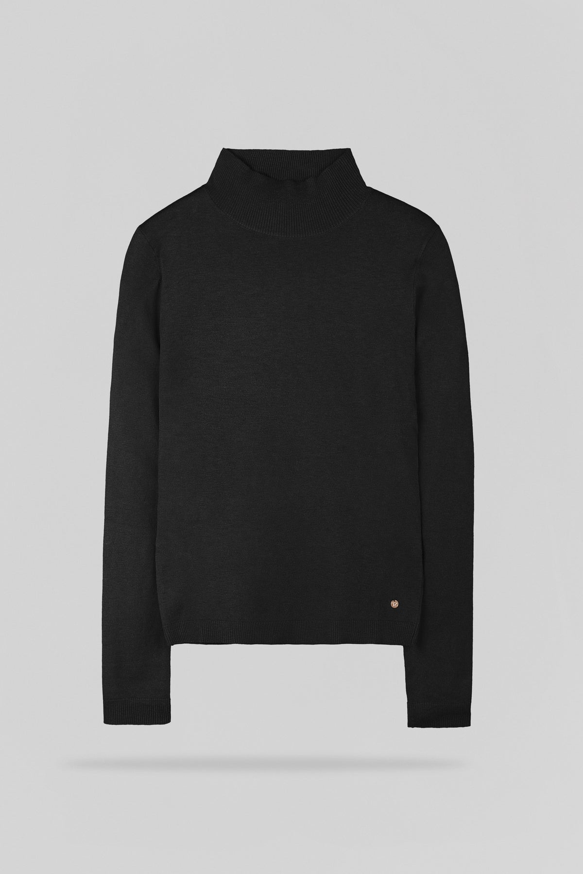Pull près du corps col montant P-CONNIE NOIR - Teddy Smith
