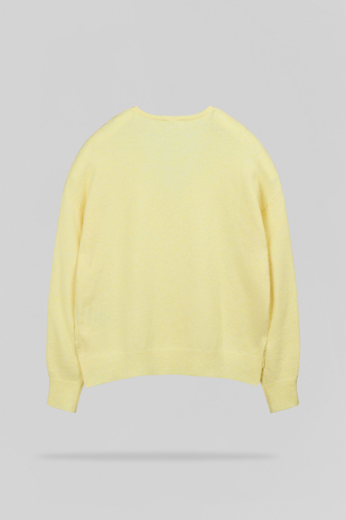 Pull ample col V P-BILLIE JAUNE CITRON CHINE - Teddy Smith
