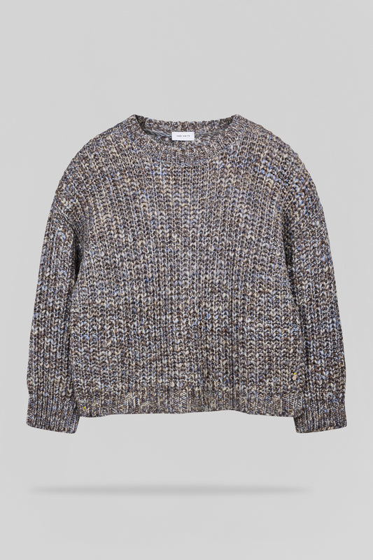 Achat Pull oversize grosse maille P-CHLOE CHOCOLAT CHINE