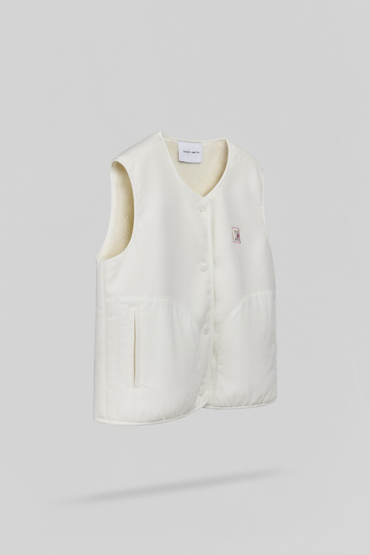 Blouson B-VELVET MIDDLE WHITE