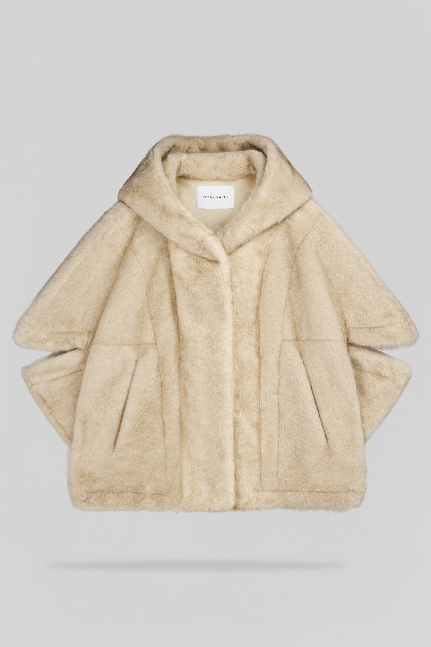 Blouson en fausse fourrure B-ANOUK WOLF BEIGE