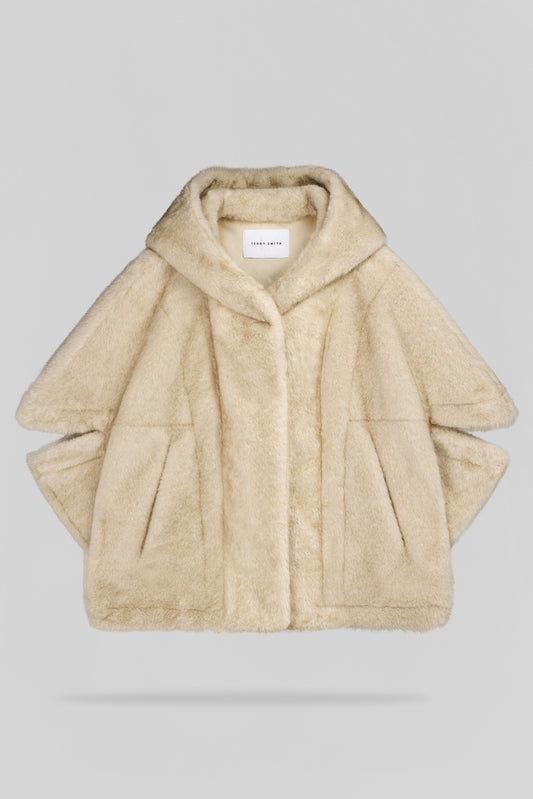 Achat Blouson en fausse fourrure B-ANOUK WOLF BEIGE
