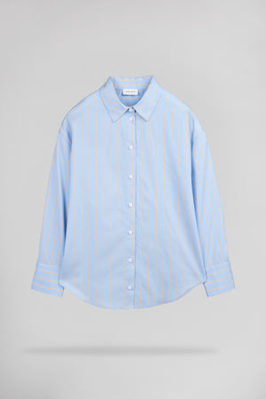 Chemise rayée C-CHARLINA BLEU CIEL