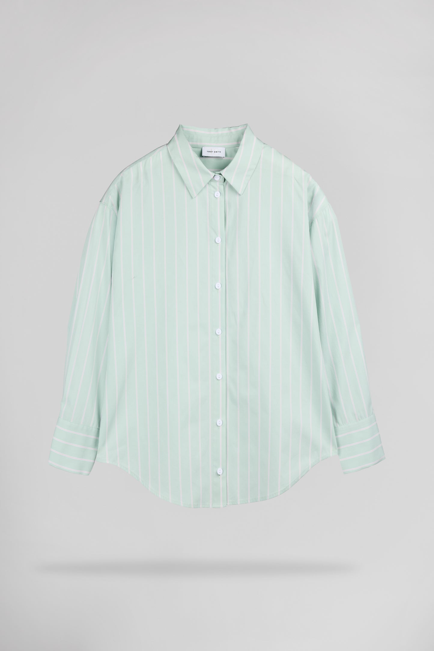Chemise rayée C-CHARLINA STONE MINT