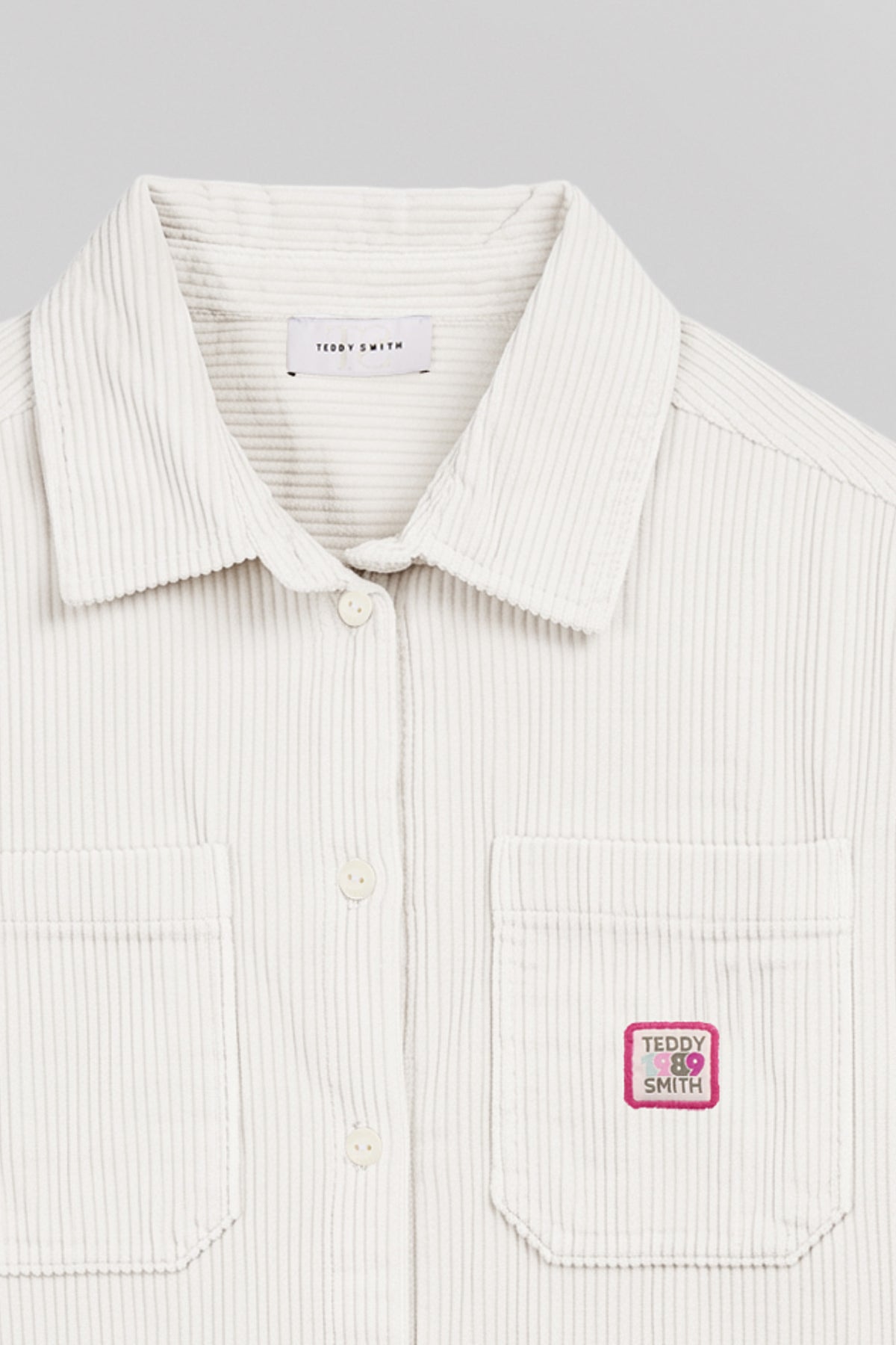 Chemise velours C-ALIA ML MIDDLE WHITE