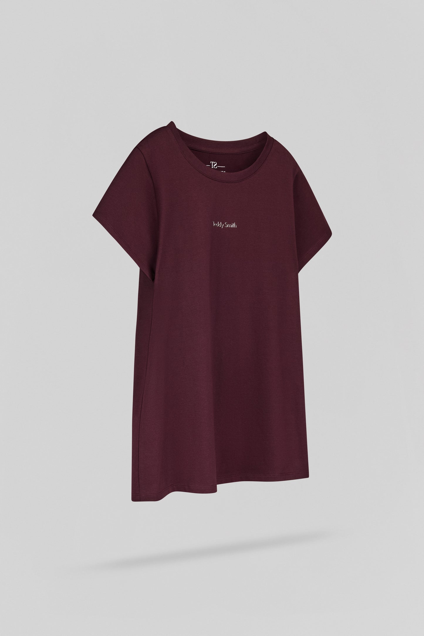 T-shirt T-RIBELLE MC JR BORDEAUX FONCE