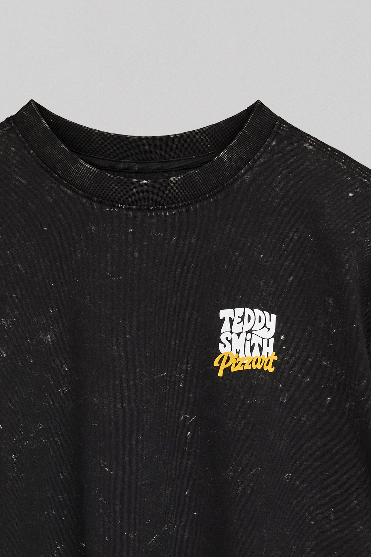 T-shirt T-PIZZA MC JR NOIR