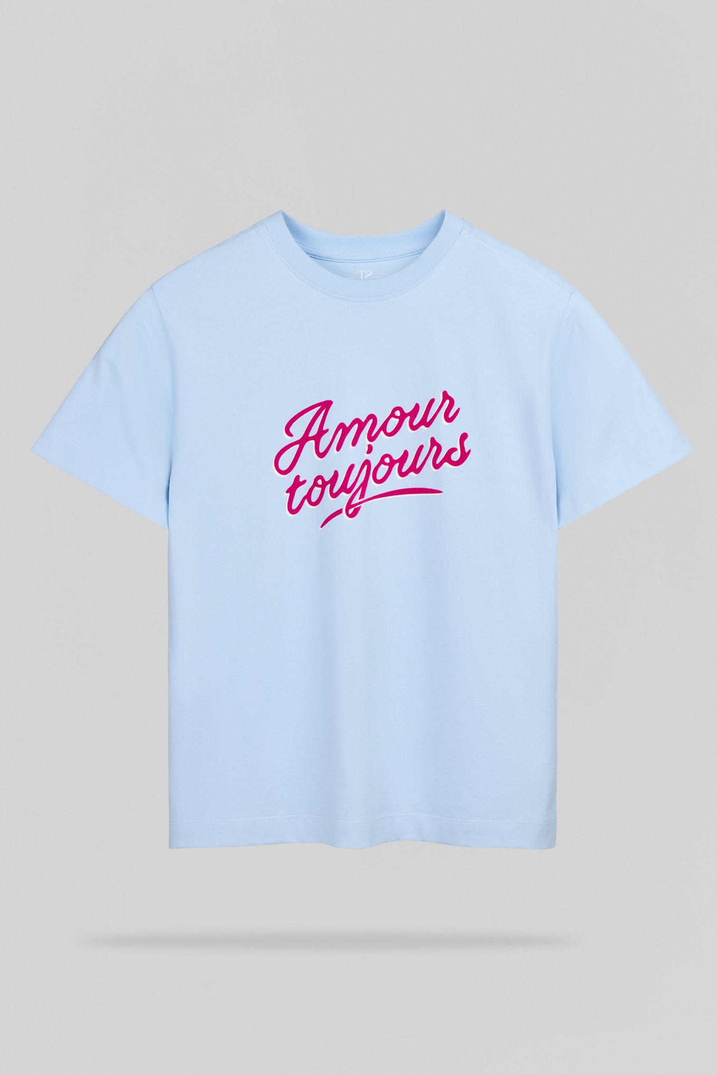T-shirt T-AMOUR MC JR BLEU CIEL