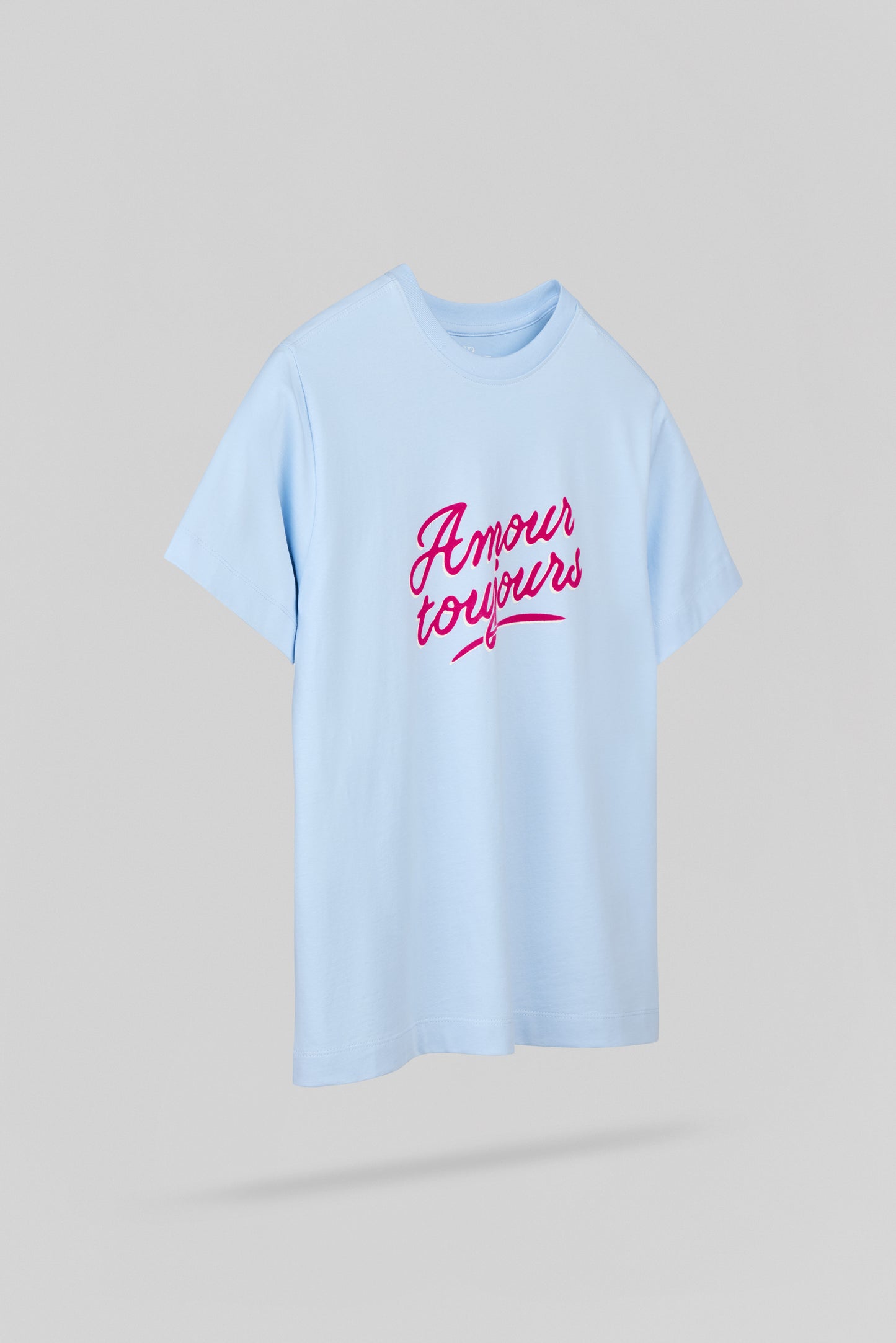 T-shirt T-AMOUR MC JR BLEU CIEL