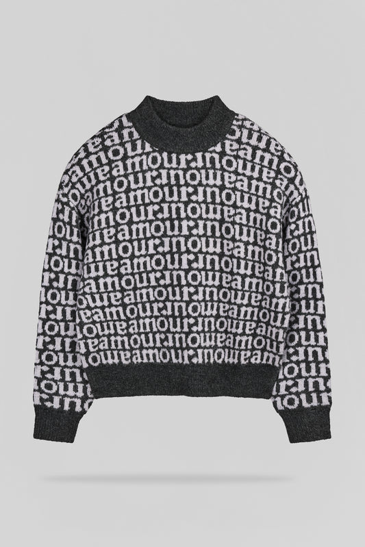 Achat Pull P-JADE JR MELANGE BLACK