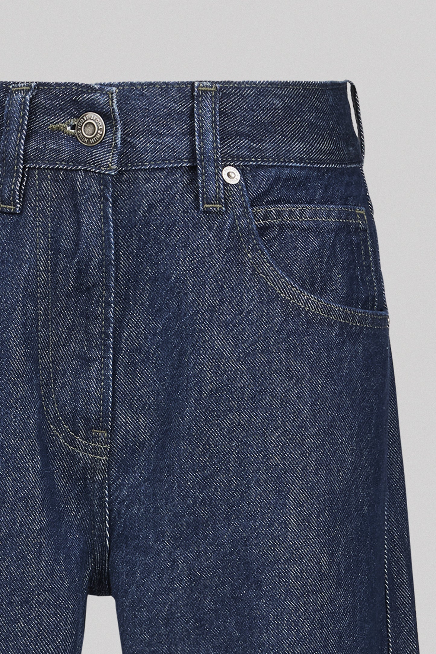 Jean droit denim pur coton MEMPHIS STRAIGH JR DARK BLUE