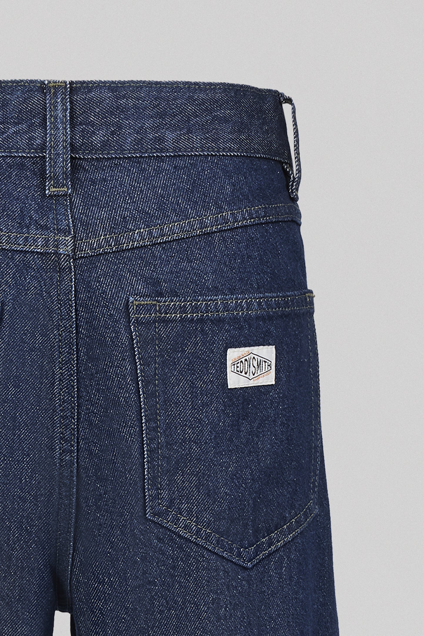 Jean droit denim pur coton MEMPHIS STRAIGH JR DARK BLUE