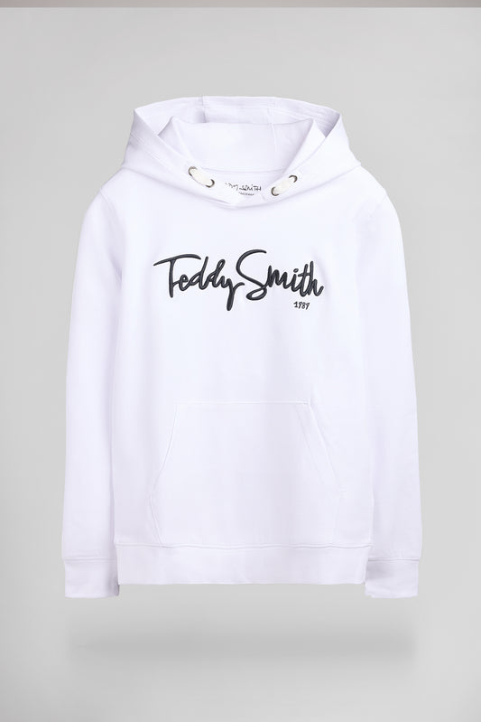 Achat Sweat à capuche S-EVRY HOODY JR BLANC