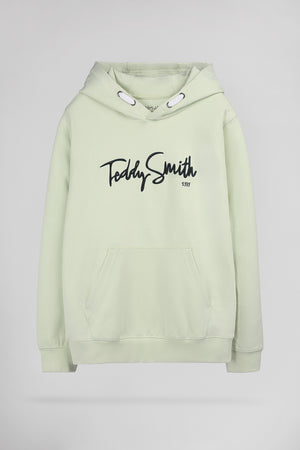 Sweat à capuche S-EVRY HOODY JR VERT NACRE