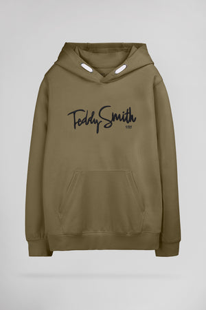 Sweat à capuche S-EVRY HOODY JR DUSTY KAKI