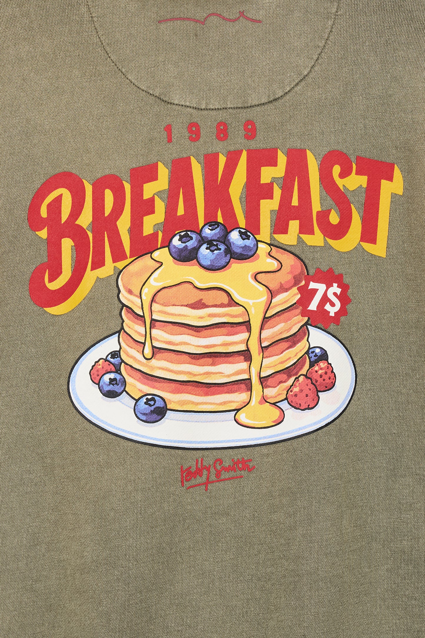 Sweat ample col rond S-BREAKFAST RC JR DUSTY KAKI