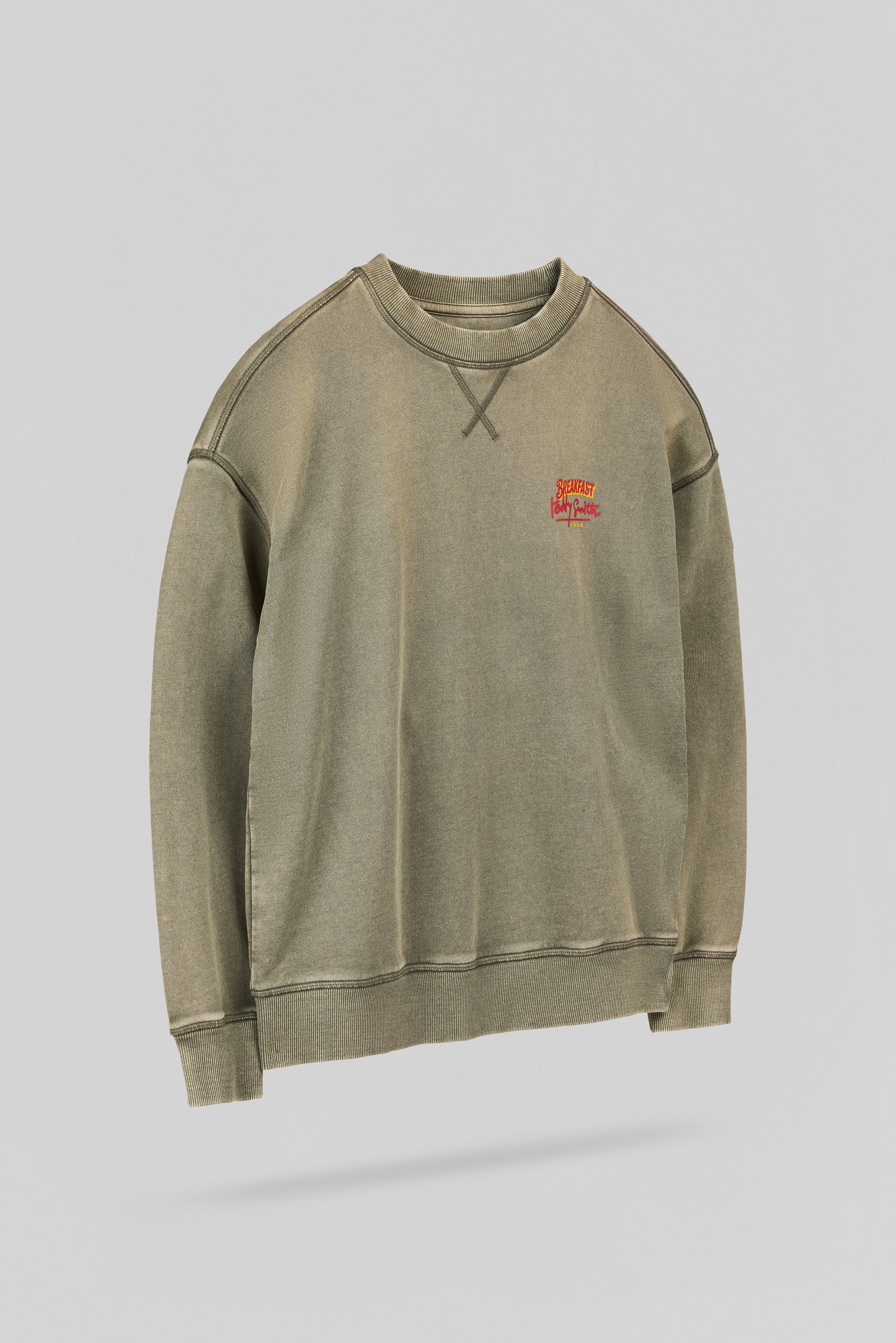 Sweat ample col rond S-BREAKFAST RC JR DUSTY KAKI
