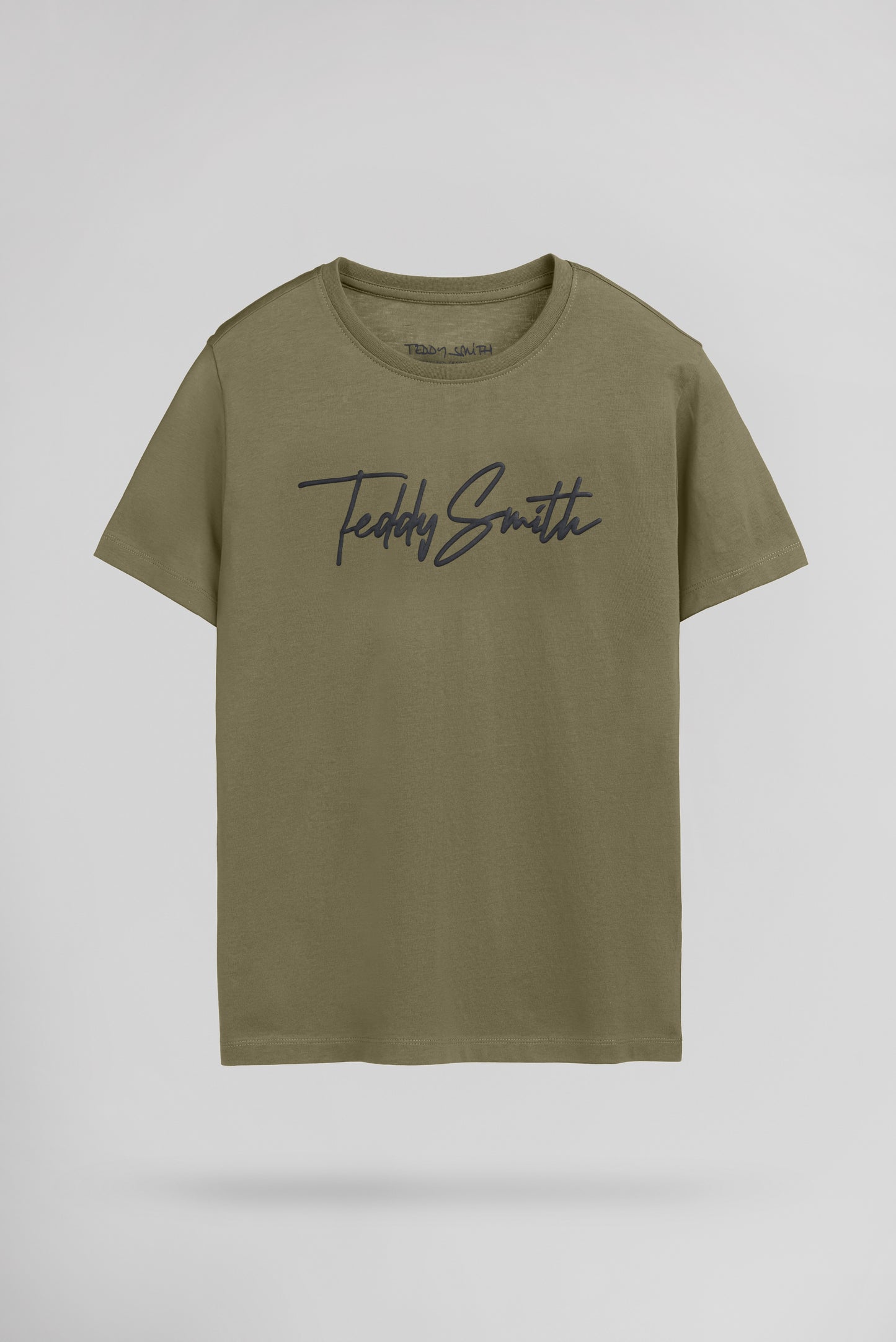 T-shirt col rond T-EVAN MC JR DUSTY KAKI