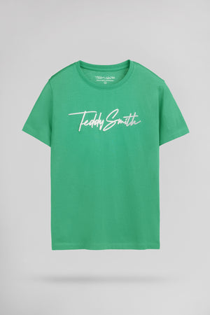 T-shirt col rond T-EVAN MC JR CANDY GREEN
